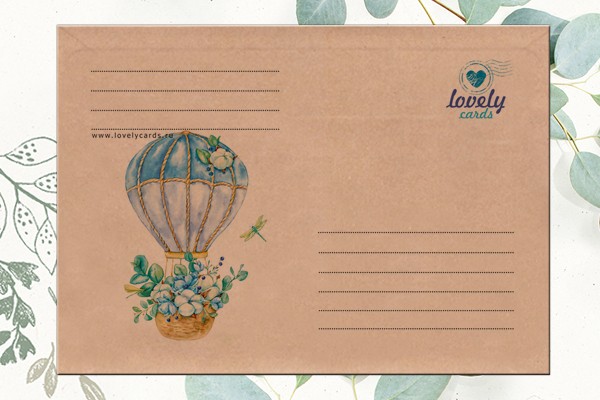 Крафт-конверт "Воздушный шар"
